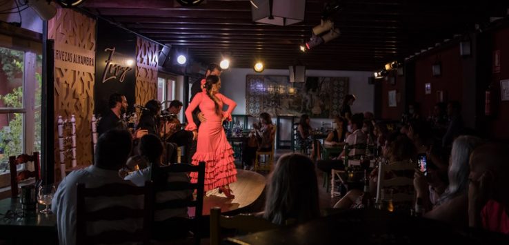 Tablao flamenco jardines de Zoraya Granada